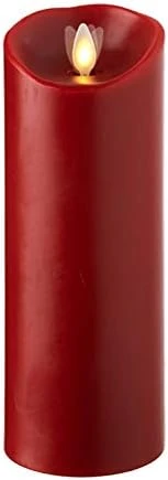 8" Red Flame Effect Candle