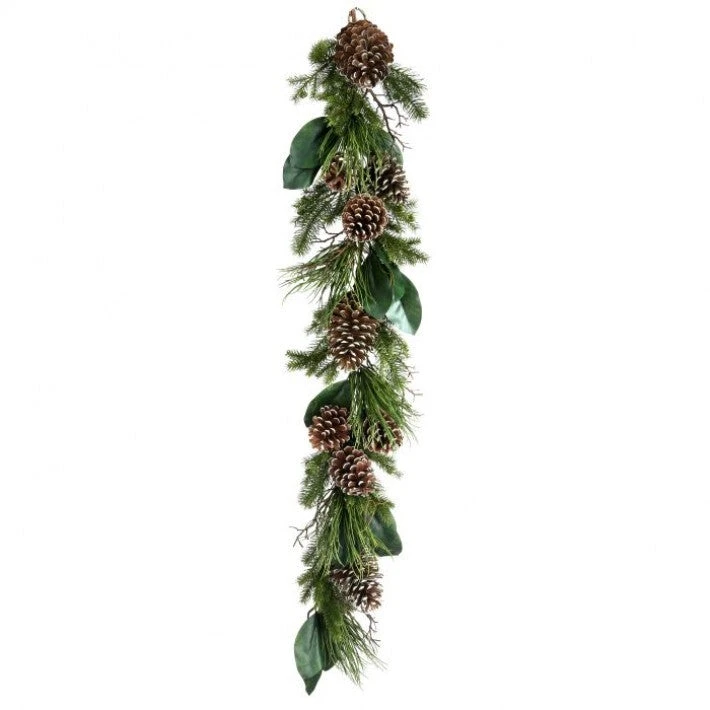 5 FT Pine & Magnolia Leaf Garland 1 5 FT Pine & Magnolia Leaf Garland