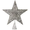 13" Silver Tree Topper Star