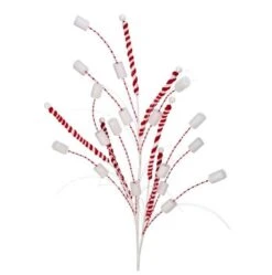 34" Peppermint Stick Marshmallow Spray Set Of 12