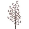 26" Pink Metallic Berry Branch Set Of 6