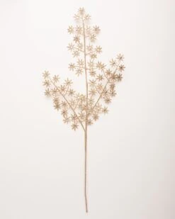 34" Gold Jeweled Sparkling Blossom Spray Set Of 6