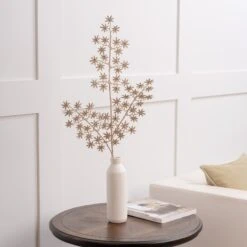 34" Gold Jeweled Sparkling Blossom Spray Set Of 6 -Christmas Decoration Shop 4390298807 2