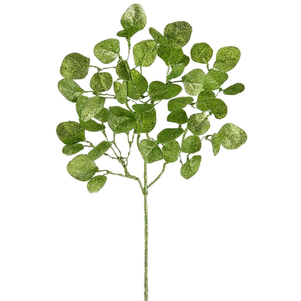 30" Glitter Leaf Spray Set Of 12 5 30" Glitter Leaf Spray Set Of 12 - Image 5