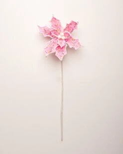 24" Green Sprinkles Candy Poinsettia Stem Set Of 6 -Christmas Decoration Shop 4390310285