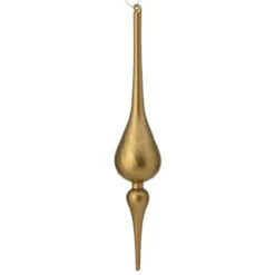 15" Matte Gold Finial Set Of 2