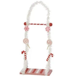 13" Red & White Elf Swing Set Of 2