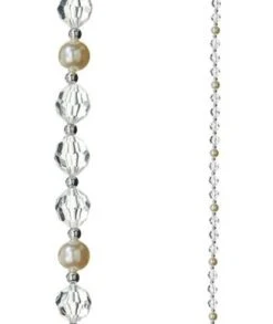 6 FT Crystal & Pearl Garland Set Of 2