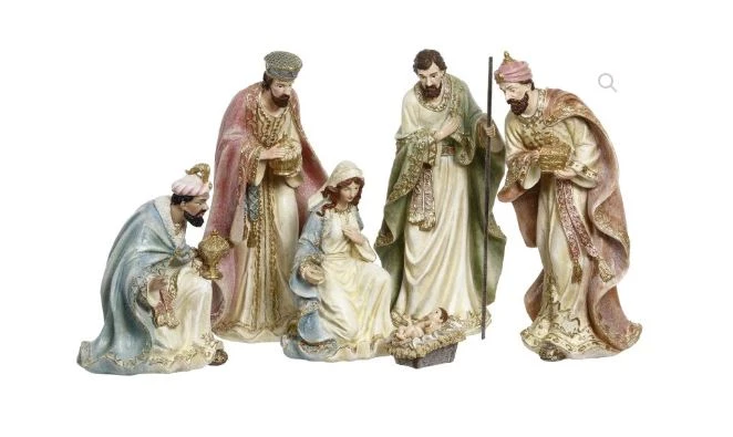 Mark Roberts 12.5" Elegant Nativity Set Of 6 1 Mark Roberts 12.5" Elegant Nativity Set Of 6
