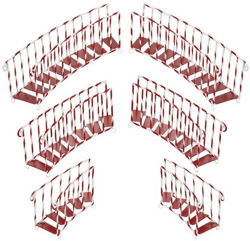 Mark Roberts 16" - 22" Red Grand Christmas Staircase Set Of 6 1 Mark Roberts 16" - 22" Red Grand Christmas Staircase Set Of 6