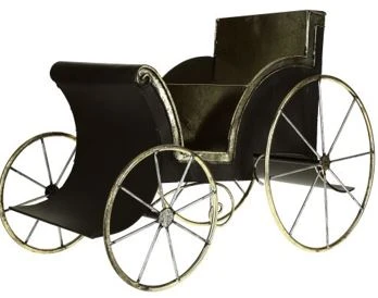 23" X 17.5" Black Carriage With Trim 1 23" X 17.5" Black Carriage With Trim