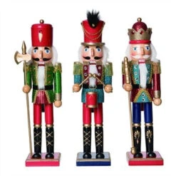 15" Glitz & Glam Nutcracker Assorted Set Of 3