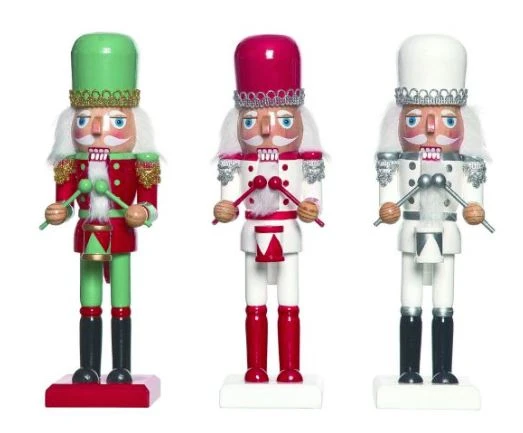 10" Retro Nutcracker Assorted Set Of 3 1 10" Retro Nutcracker Assorted Set Of 3
