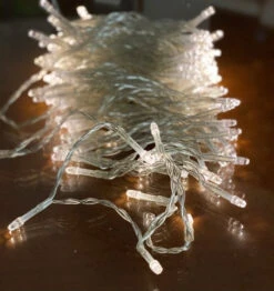 47 FT 192 LED Warm White Light Transparent Wire 8 Function Battery Operated -Christmas Decoration Shop 8717427546005web2