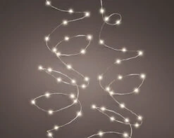 40 FT 240 Micro LED Warm White Silver Wire 8 Function Twinkle