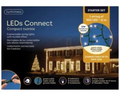 36 FT Compact Starter Set Warm White With 1 String Of 500 LED Lights -Christmas Decoration Shop 8718533973747WEB