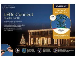 16 FT Cluster Starter Set Multicolor With 1 String Of 500 LED Lights 5 16 FT Cluster Starter Set Multicolor With 1 String Of 500 LED Lights -Christmas Decoration Shop 8718533973938WEB