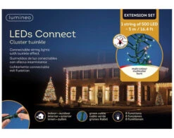 16 FT Cluster Extension Set Multicolor With 1 String Of 500 LED Lights -Christmas Decoration Shop 8718533974058WEB