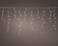 24 FT Icicle Starter Set Warm White With 1 String Of 250 LED Lights