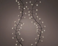 20 FT Compact 480 Micro LED Warm White Black Wire 8 Function Twinkle