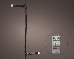 65 FT 200 LED Dancing Warm White & Color Changing Green Wire With Remote Control