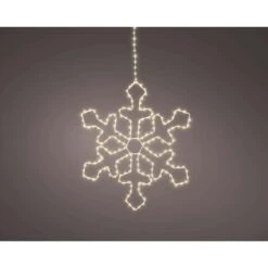 15" Snowflake With 220 Warm White Micro Led
