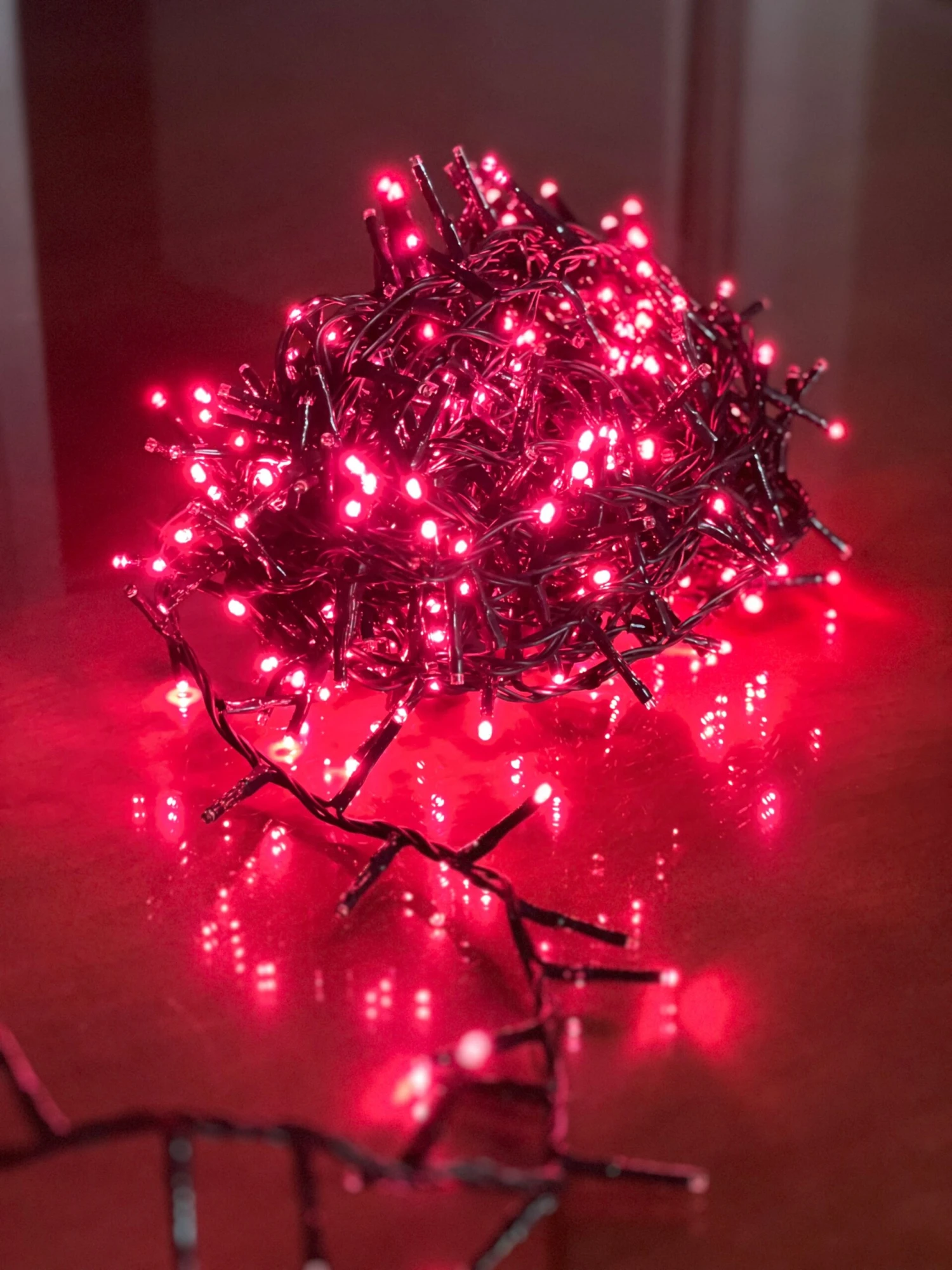 36 FT Compact Set Red With 1 String Of 500 LED Lights 1 36 FT Compact Set Red With 1 String Of 500 LED Lights