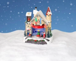 11.5" LED Scenery Stage With Snow