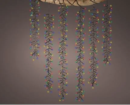 39 FT Cascade Starter Set Multicolor With 6 Strings Of 480 LED Lights 1 39 FT Cascade Starter Set Multicolor With 6 Strings Of 480 LED Lights