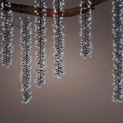 39 FT Cascade Starter Set Cool White With 6 Strings 480 LED Lights Transformer 7 39 FT Cascade Starter Set Cool White With 6 Strings 480 LED Lights Transformer -Christmas Decoration Shop 8720194973196