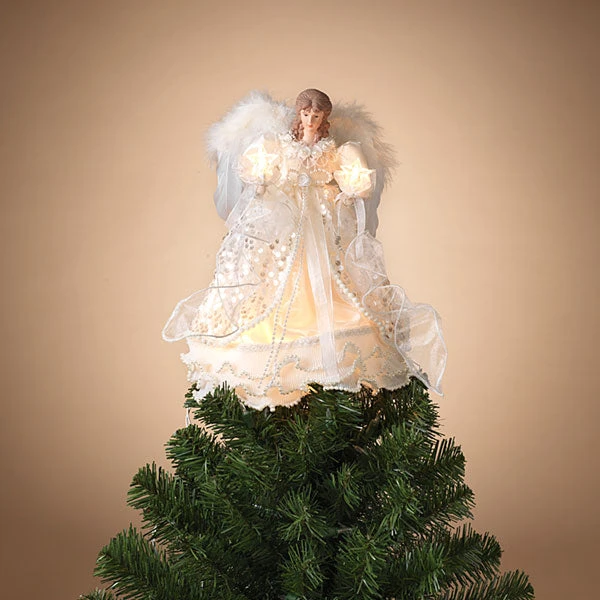 14" Ivory Angel Tree Topper 1 14" Ivory Angel Tree Topper