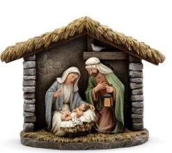 9" Nativity In Creche