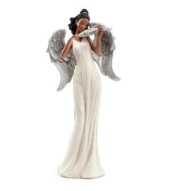 14" Melanated Angel Playing Violin